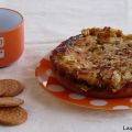 Pastel de ciruelas claudias y almendras.