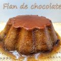 Flan de chocolate