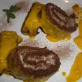 ROCAMBOLE DE CHOCOLATE ENVUELTO EN CREMA DE[...]