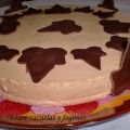 Tarta de mousse de turrón