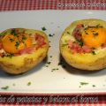 Nidos de patatas y beicon al horno