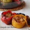 Pimiento rellenos de carne al horno