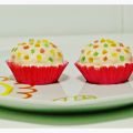 Cupcakes de ganaché de chocolate blanco