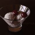 Helado de cerezas y mascarpone