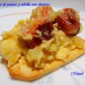 Revuelto de patatas y cebolla con chistorra
