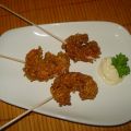 PINCHO DE LANGOSTINOS CON MAIZ