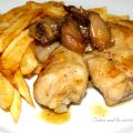 Muslos de pollo al ajillo, de otra manera...