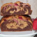 

Bizcocho mármol con fresas - sin gluten


