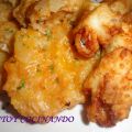POLLO CON JENGIBRE Y PATATAS PRESUMIDAS