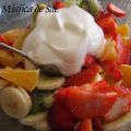 Frutas con Queso Batido