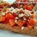 Hojaldre con calabaza asada y miel