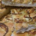 Focaccia con cebolla caramelizada