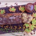Bizcocho de calabaza y manzana con nueces