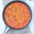 Arroz ahumado con lomo y romero