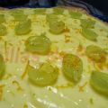 Tarta de Crema Pastelera y Uvas