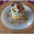 Tartar de langostinos y mango