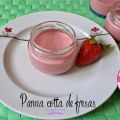 Panna cotta de fresas
