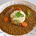 LENTEJAS CON ARROZ Y CHORIZO