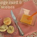 So british!!! Orange curd & scones