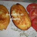 Papas rellenas con queso