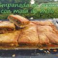 Empanada de grelos con masa de millo
