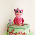 Tarta búho para el primer cumple de Ainhoa