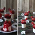 Panna Cotta, frambuesas y fresas