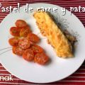 Pastel de carne y puré de patata