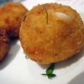 Bolas de Patata rellenas de Carne Picada.
