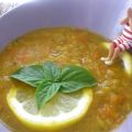 Sopa de lentejas especiada
