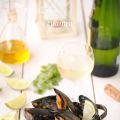 Mejillones al vapor con cilantro y lima