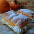 HOJALDRES CON NATA Y KAKI