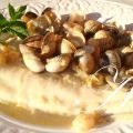 Rodaballo con berberechos y gambas