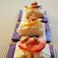 Tapas de queso mascarpone