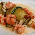 CANELONES DE CALABACÍN CON RAPE Y GAMBAS AL[...]
