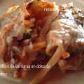 Rollitos de verduras en oblea de arroz