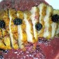 Magret de pato con  moras