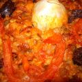 Arroz al horno con restos de cocido