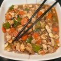 Pollo con almendras