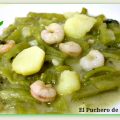 BORRAJAS CON GAMBAS.