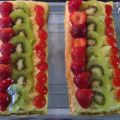 TARTA DE HOJALDRE CON CREMA Y FRUTAS