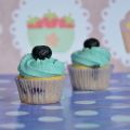 Bocaditos azules Mini cupcake de arandanos