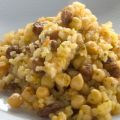 Arroz con garbanzos y pasas