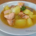 Guiso de patatas y salmón