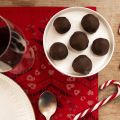 Bombones de turrón de nata con nueces y baileys