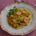 Rigatoni con Langostinos y Manzana