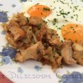SETAS LENGUA DE VACA CON HUEVOS A LA PLANCHA