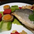 DORADA A LA ESPALDA CON GELATINAS DE PIMIENTO,[...]
