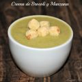 Crema de Brocoli y Manzana al Roquefort