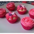 Mini cupcakes de fresa